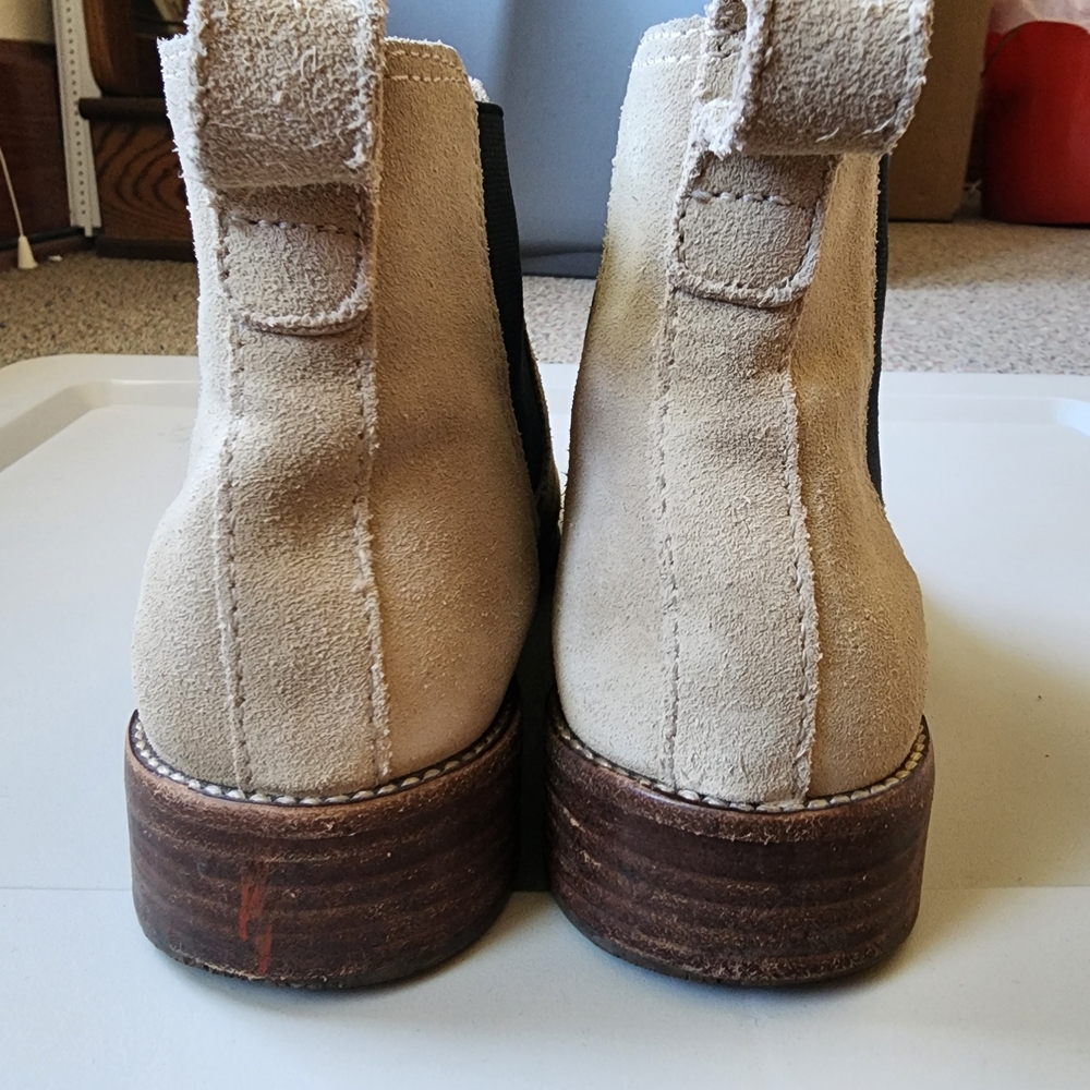Madewell Tan Suede Ankle Boots - Picture 5 of 8